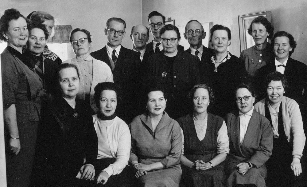 Järvenpään Yhteiskoulun opettajat 1956 talvella